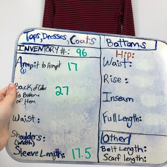 NWT- Reitman's Red & Black Striped 3/4 Sleeve T shirt XS - Picture 16 of 16